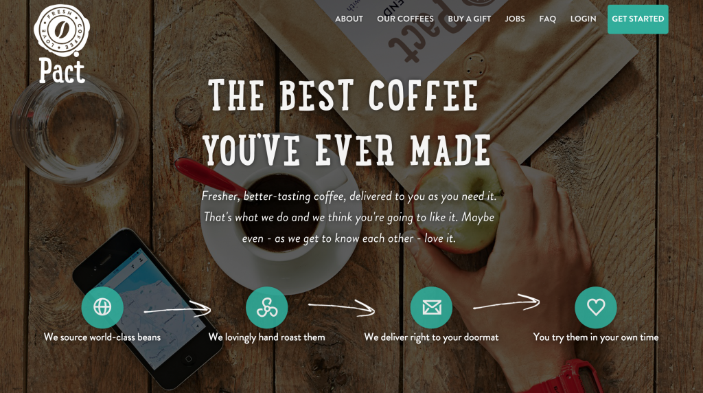 Pact Coffee London app