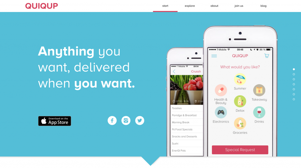 quiqup for expats in London