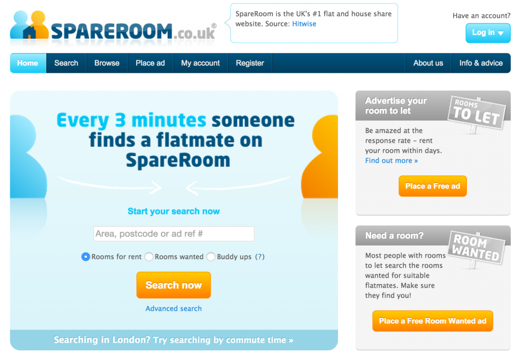 Spareroom London app
